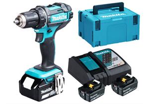 MAKITA Akku-Bohrschrauber LXT 18V DDF482RTJ 62/36Nm inkl. 2x 5.0Ah Akku + Ladegerät