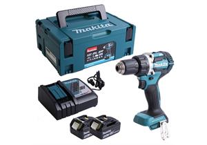 MAKITA Akku-Bohrschrauber LXT 18V DDF484RTJ 54/30Nm inkl. 2x 5.0Ah Akku + Ladegerät