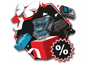 Makita Akku Exzenterschleifer LXT 18V DBO484RTJ mit Akku und Ladegerät