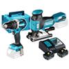 MAKITA Akku-Schlagbohrschrauber + Pendelhub-Stichsäge SET inkl. 2x 5,0 Ah Akku + Ladegerät