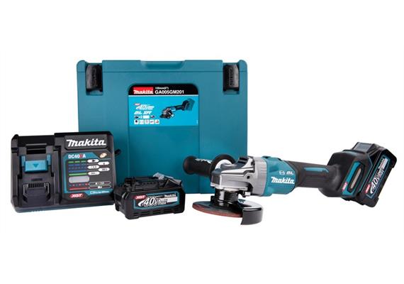 MAKITA Akku Winkelschleifer GA005GM201 Ø125mm 40Vmax +2 4Ah Akku +Ladegerät