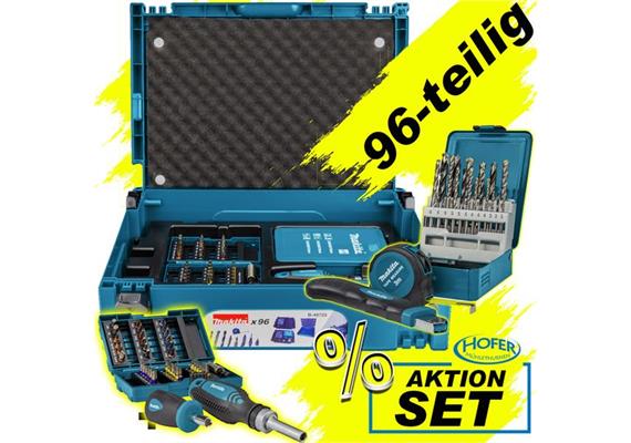 Makita Bohrer-Bit-Set 96-teilig im Makpac-Koffer B-49725 AKTION! -15% CHF 81.60