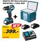 Makita Bohrschrauber DDF487 18V + Cool Box 18L + 2x 2.0Ah Akku + DC18RC Schnelladegerät