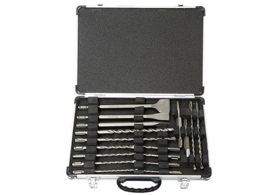 Makita D-42444 SDS-Plus Bohrer- und Meisselset im Alu-Koffer, 17-teilig - MAK