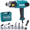 MAKITA Elektrisches Heissluftgebläse im Set 230V 2000 Watt 200 – 550 l/min 50 – 650 °C - MAK