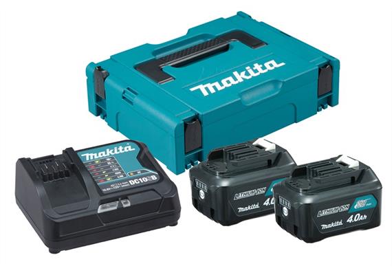 MAKITA Energypack 12V mit 2 Akku 4Ah BL1041B + Ladegerät 197641-2 - MAK