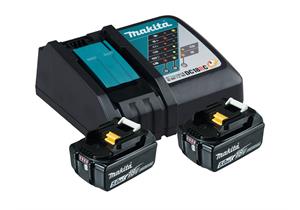 MAKITA Energypack 18V mit 2 Akku 5Ah BL1850B + Ladegerät DC18RC (SystemKIT) - MAK