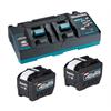 MAKITA Energypack 40V mit 2 Akku 8Ah BL4080F + Doppel-Schnellladegerät DC40RB XGT