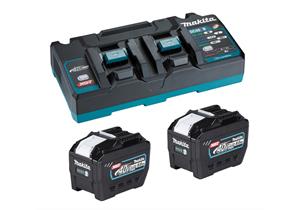 MAKITA Energypack 40V mit 2 Akku 8Ah BL4080F + Doppel-Schnellladegerät DC40RB XGT