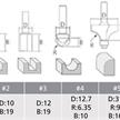 MAKITA Fräser-Set - 6-teilig D-53540 Schaft Ø 8 mm - EHD | Bild 2