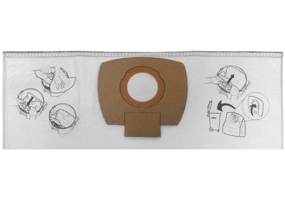 Makita P-72899 Papierfiltersack (Set 5 Sück) - zu Staubsauger