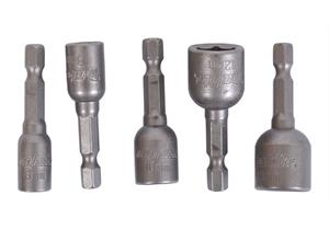 MAKITA Set-Steckschlüssel B-39154 1/4" 6, 8, 10, 12, 13 mm, Länge 50 mm - MAK