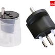 MAX HAURI Geräte Stecker Adapter T12 CH-D Schweiz - Deutschland Schu 3-polig 230V 10A max. | Bild 3