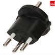 MAX HAURI Geräte Stecker Adapter T12 CH-D Schweiz - Deutschland Schu 3-polig 230V 10A max. | Bild 2
