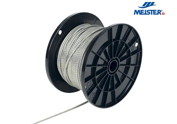 MEISTER Drahtseil Stahl Ø 5 mm blank MBL 1360kg Belastbarkeit 272kg