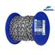 MEISTER Patentkette Messing Ø 0.35 mm verchromt (Rolle 25 m) Belastbarkeit 5 kg - 305
