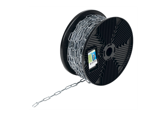 Meister Rundstahlkette C 2mm verz. 60m 2x8mm, verzinkt