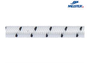 MEISTER Seil Polyester elastischl Ø 8 mm weiss (Rolle 100 m) hochfest MBL 260kg - 057