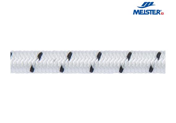 MEISTER Seil Polyester elastischl Ø 8 mm weiss (Rolle 100 m) hochfest MBL 260kg - 057