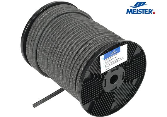 MEISTER Seil Polyester Ø 10 mm schwarz (Rolle 65 m) Recycling OceanYarn elastisch - 057