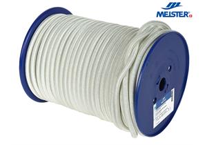 MEISTER Seil Polyester Ø 10 mm weiss (Rolle 65 m) Recycling OceanYarn elastisch - 057