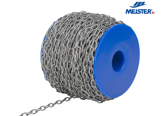 MEISTER Uhrkette Stahl Ø 1.1 mm blank (Rolle 50 m) MBL 3kg