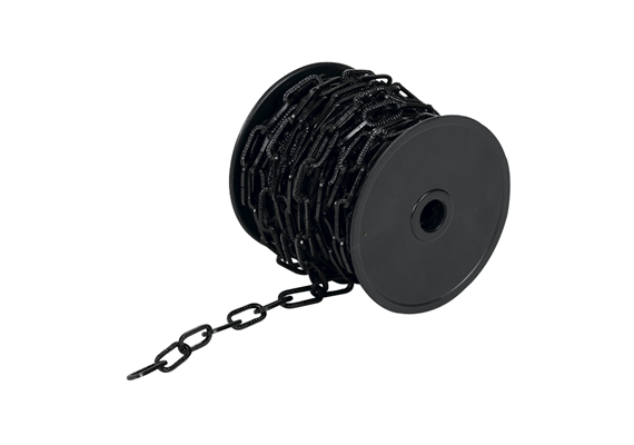 Meister Zierkette schwarz 3x29x14mmx20m vierkant gehämmert