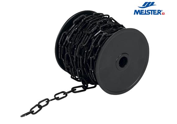 MEISTER Zierkette Stahl Ø 2 mm 16 x 9 mm gehämmert (Rolle 10 m) MBL 12kg