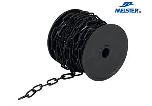 MEISTER Zierkette Stahl Ø 3 mm gehämmert (Rolle 20 m) Glied 29 x 14 mm MBL 18kg - 305