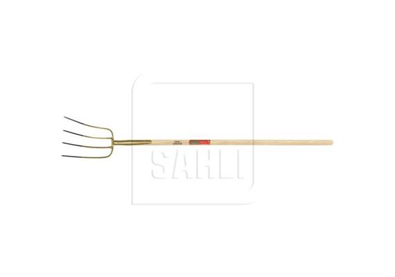 Mistgabel - SAHLI Superieur, 4 Zinken, B 210mm, Zinkenlänge 290mm, Stiel 1350 / Ø36mm