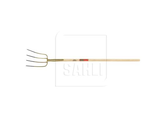 Mistgabel - SAHLI Superieur, 4 Zinken, B 210mm, Zinkenlänge 290mm, Stiel 1350 / Ø36mm