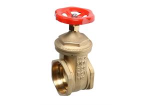 Muffenschieber / Heizungsschieber aus Messing 4" IG max 16 bar mit Handrad