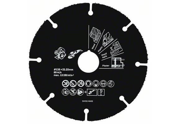 Multitrennscheibe 125mm 1mm Hartmetall, made in Switzerland