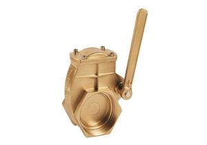 MZ Hebelschieber mit Gewinde 6 bar Ø 3" aus Messing