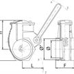 MZ Hebelschieber mit Gewinde 6 bar Ø 4" aus Messing - 050 | Bild 2