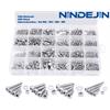 NINDEJIN Inbus Zylinderschrauben-Set 880 Stk. M2/M3/M4/M5 V2A Edelstahl