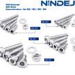 NINDEJIN Inbus Zylinderschrauben-Set 880 Stk. M2/M3/M4/M5 V2A Edelstahl | Bild 2