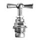 NYFFENEGGER Oberteil zu Auslaufventil 3/4" mit Knebelgriff Messing verchromt - ENG