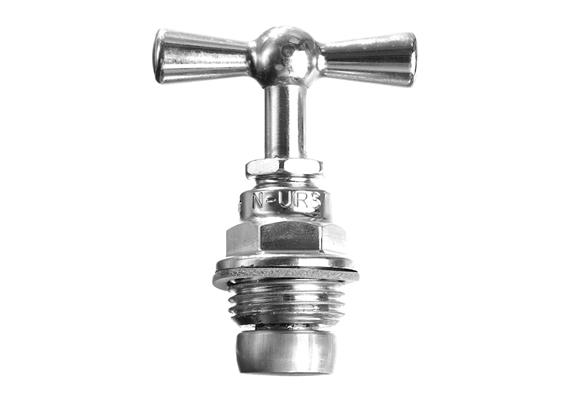 NYFFENEGGER Oberteil zu Auslaufventil 3/4" mit Knebelgriff Messing verchromt