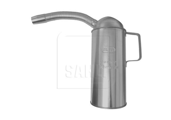 Oelmass 2 Liter, aus Weissblech mit flexiblem Metallrüssel - perfekt für die Werkstatt - 066