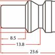 Oetiker Druckluft Stecknippel mit AG 1/4" A1 NW 5.5 mm | Bild 2