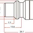 Oetiker Druckluft Stecknippel mit AG 1/4" Ø11 mm | Bild 2