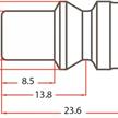 Oetiker Druckluft Stecknippel mit IG 1/4" A1 NW 5.5 mm | Bild 2
