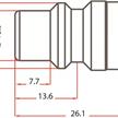 Oetiker Druckluft Stecknippel mit IG 1/4" Ø11mm | Bild 2