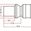 Oetiker Druckluft Stecknippel Oetiker mit Schlauchtülle Ø 10 mm A1 NW 5.5 | Bild 2
