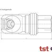 Oetiker TST Druckluft Stecknippel AG NPT 1/2" DN8 10mm | Bild 2