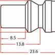 Orion Druckluft Stecknippel mit AG 1/2" Schweizer Norm | Bild 2