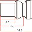 Orion Druckluft Stecknippel mit AG 1/4" Schweizer Norm | Bild 2