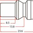 Orion Druckluft Stecknippel mit AG 3/8" Schweizer Norm | Bild 2