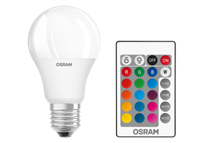 OSRAM LED-Lampe Classic A RGBW E27 9.0W 806lm